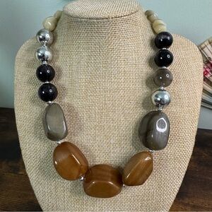 Chunky Acrylic Bead Necklace Multi-Colour